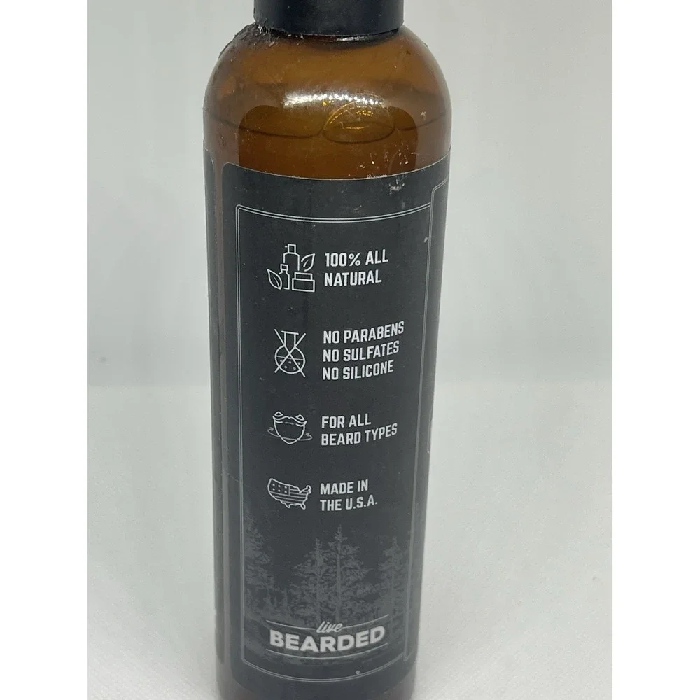 Bearded Executive Leather Vanilla Cedar Beard Wash 8 oz‎